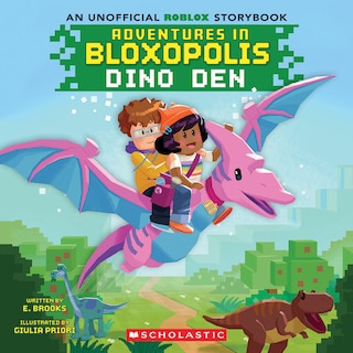Couverture_Adventures in Bloxopolis #1: Dino Den (Media tie-in)