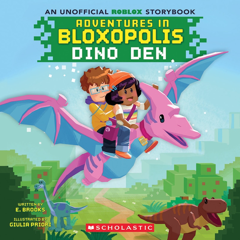 Couverture_Adventures in Bloxopolis #1: Dino Den (Media tie-in)