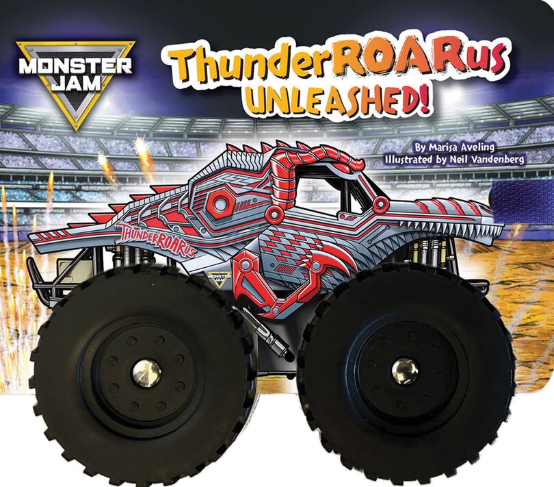 Front cover_Monster Jam: ThunderROARus Unleashed! A Board Book with Wheels