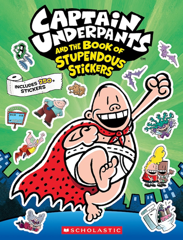 Front cover_Captain Underpants: The Official Sticker Book