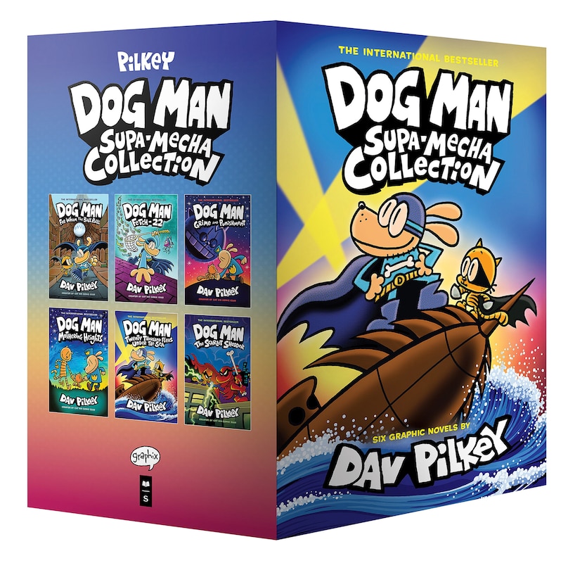Front cover_Dog Man Supa-Mecha Collection (Dog Man #7-12 Box Set)
