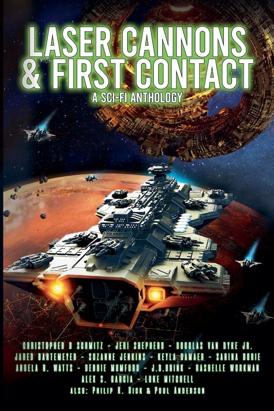 Front cover_Laser Cannons & First Contact (a Sci-Fi Anthology)