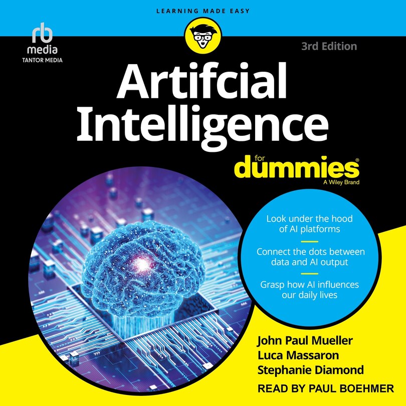 Couverture_Artificial Intelligence For Dummies, 3rd Edition
