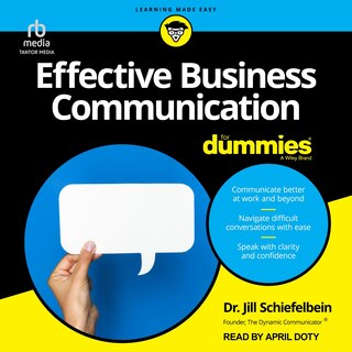 Front cover_Effective Business Communication For Dummies