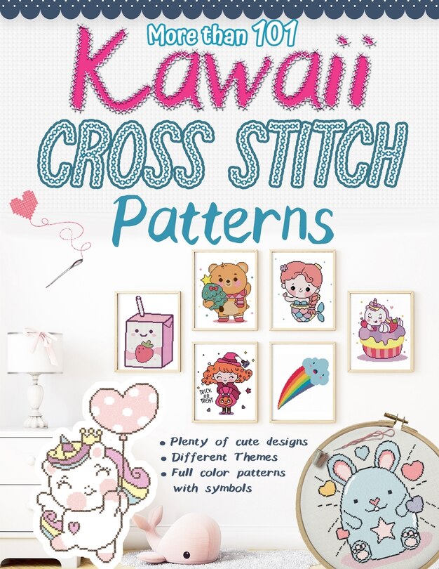 Front cover_More than 101 Kawaii Cross Stitch Patterns