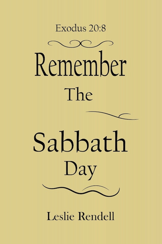 Front cover_Remember The Sabbath Day