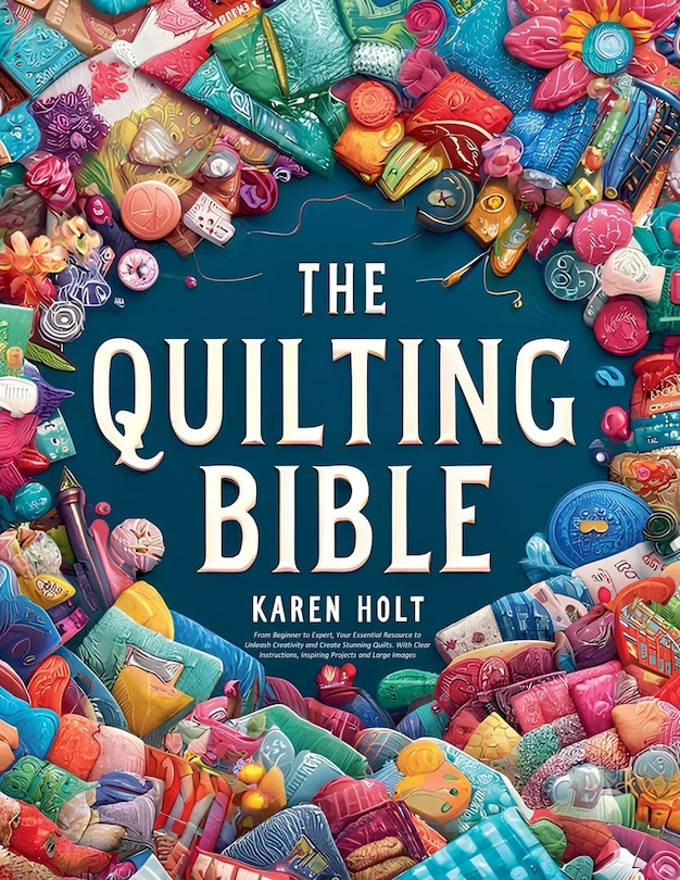 Front cover_The Quilting Bible - From Beginner to Expert, Your Essential Resource to Unleash Creativity and Create Stunning Quilts. With Clear Instructions, Inspiring Projects and Large Images
