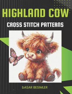 Front cover_Highland Cow Cross Stitch Patterns