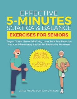 Front cover_Effective 5-Minutes Sciatica and Balance Exercises For Seniors