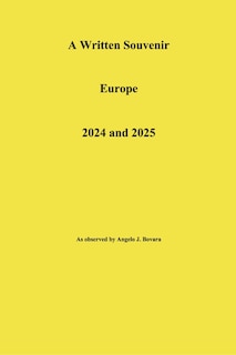 Couverture_A Written Souvenir  Europe  2024 and 2025