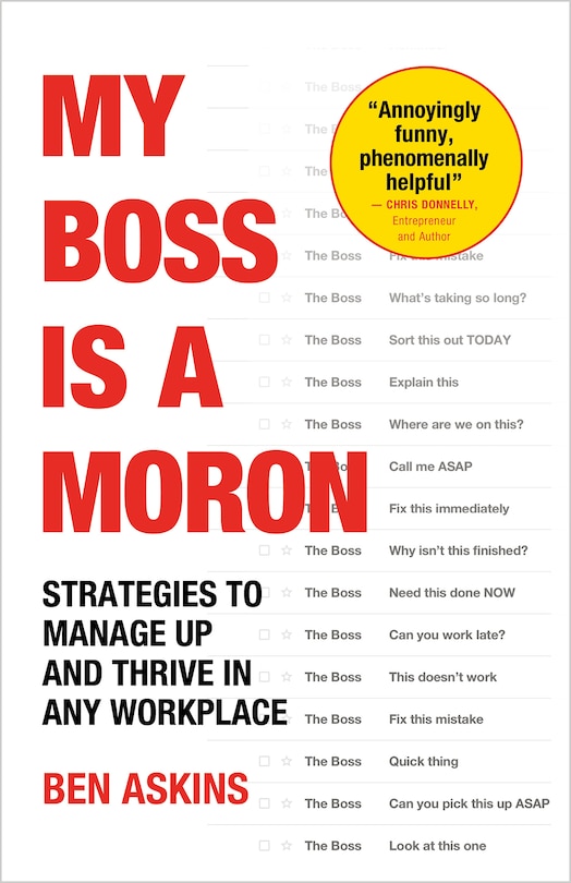Front cover_My Boss is a Moron