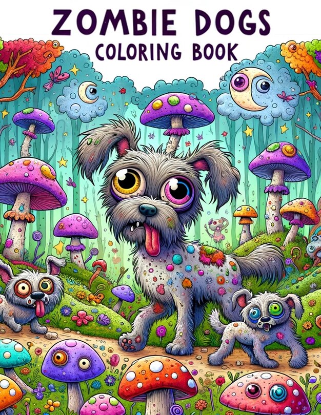 Front cover_Zombie Dogs Coloring Book