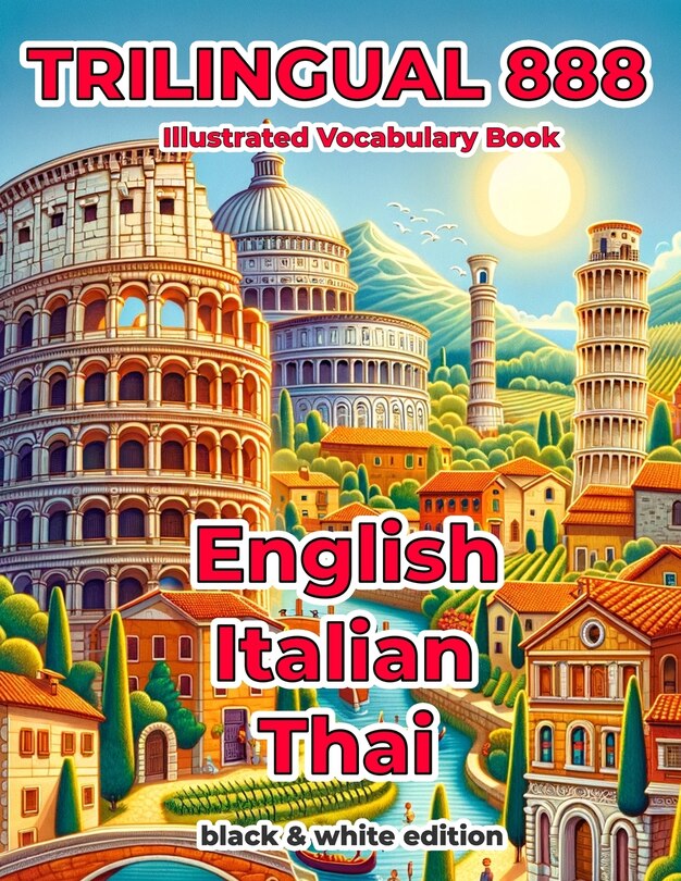 Couverture_Trilingual 888 English Italian Thai Illustrated Vocabulary Book