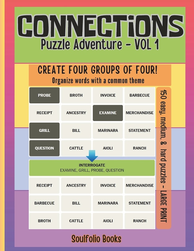Front cover_Connections Puzzle Adventure Book - Vol 1