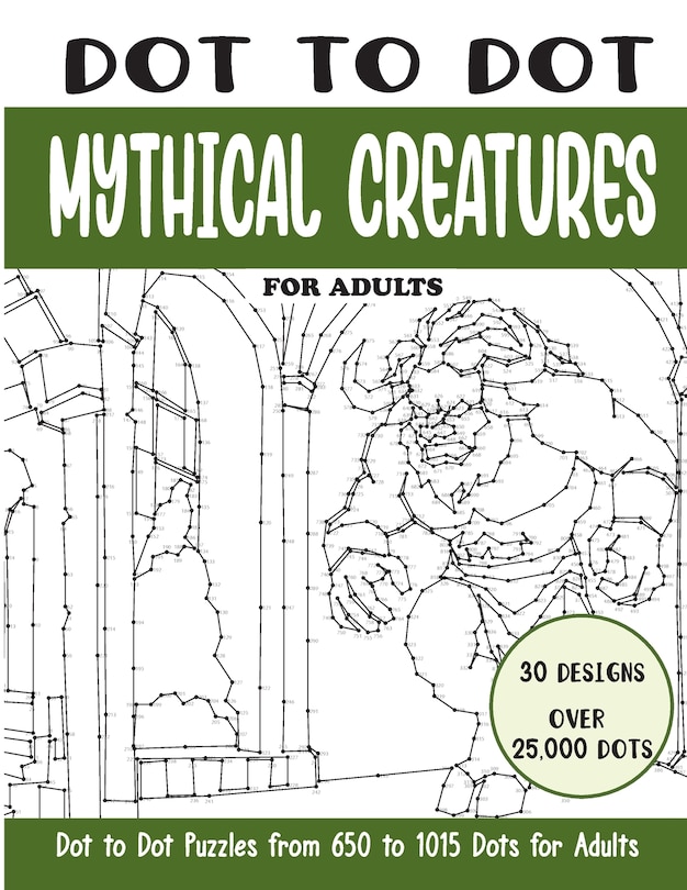 Couverture_Dot to Dot Mythical Creatures for Adults
