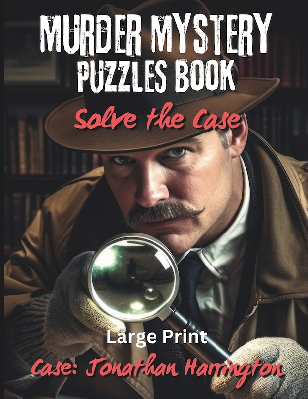 Front cover_Murder Mystery Puzzles Book