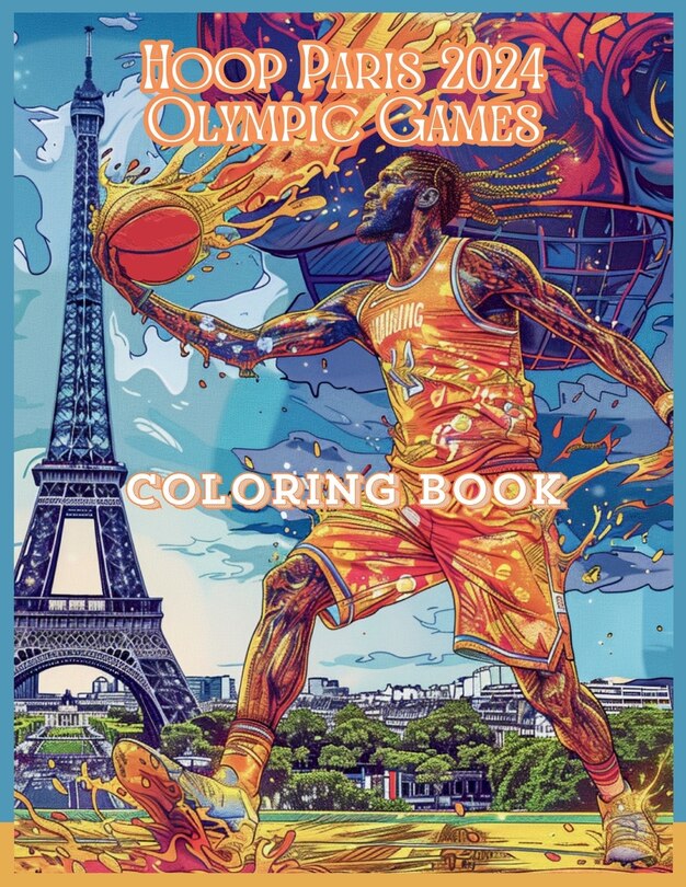 Hoop Paris 2024 Olympic Games Coloring Book Bold And Easy Stress