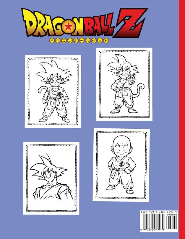 Couverture_dragon ball z coloring book for kids