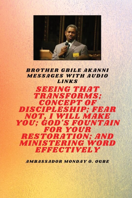 Front cover_Seeing That Transforms; Concept of discipleship; Fear Not, I Will Make You;