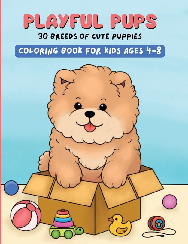 Front cover_Playful Pups, 30 Breeds of Cute Puppies