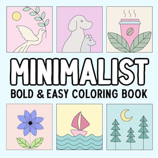 Front cover_Minimalist Bold and Easy Coloring Book