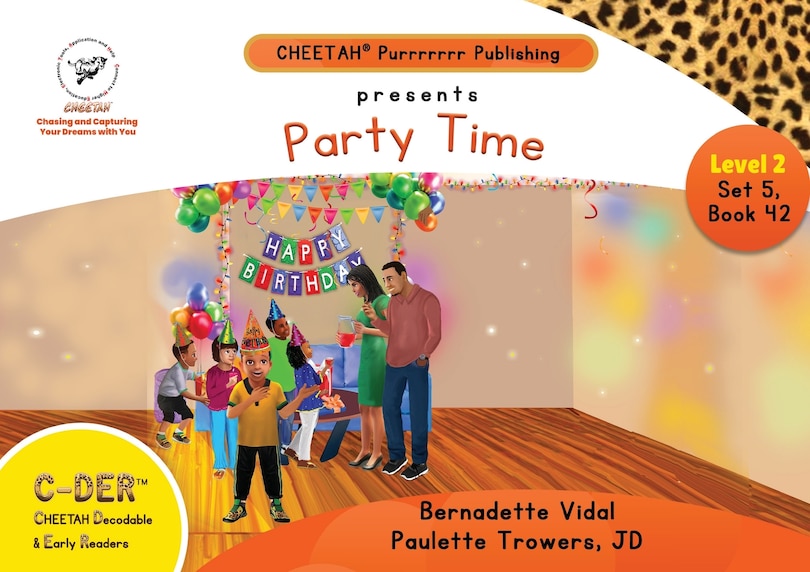 Couverture_C-DER (Cheetah Decodable & Early Readers) Set 5, Book 42, Party Time!