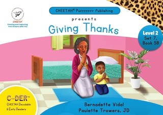 Couverture_C-DER (Cheetah Decodable & Early Readers) Set 7, Book 58, Giving Thanks