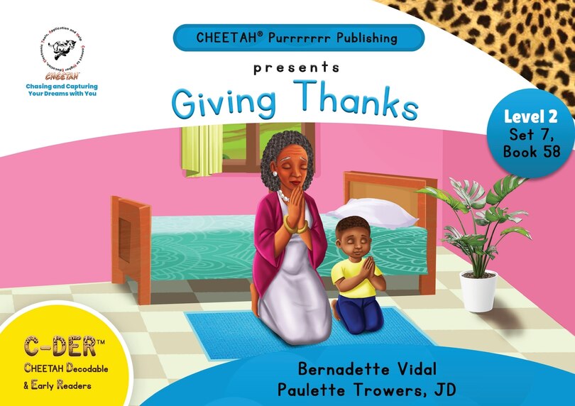 Couverture_C-DER (Cheetah Decodable & Early Readers) Set 7, Book 58, Giving Thanks