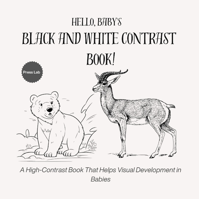 Front cover_Hello, Baby's Black and White Contrast Book!