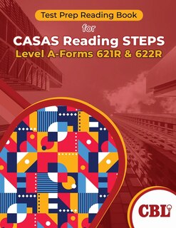 Front cover_Test Prep Reading Book for CASAS Reading STEPS Level A-Forms 621R and 622R