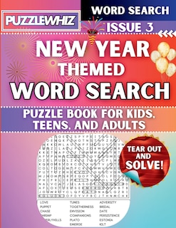 Front cover_New Year Celebrations - Themed Word Search - Fun & Educational Puzzles for Kids, Teens, and Adults (Large Print Edition)