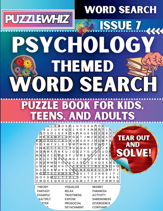 Front cover_Psychology - Themed Word Search - Fun & Educational Puzzles for Kids, Teens, and Adults (Large Print Edition)