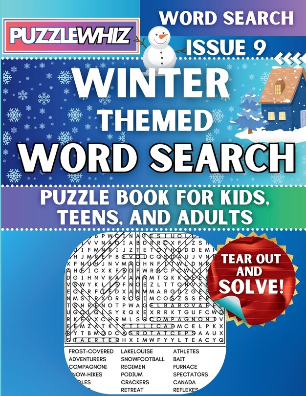 Couverture_Winter - Themed Word Search - Fun & Educational Puzzles for Kids, Teens, and Adults (Large Print Edition)