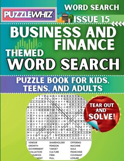 Front cover_Business & Finance - Themed Word Search - Fun & Educational Puzzles for Kids, Teens, and Adults (Large Print Edition)