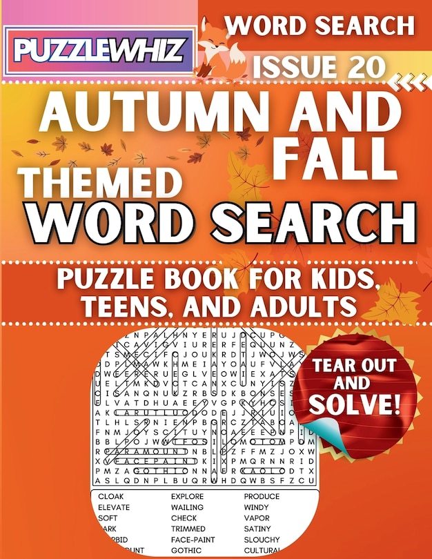 Couverture_Autumn and Fall - Themed Word Search - Fun & Educational Puzzles for Kids, Teens, and Adults (Large Print Edition)