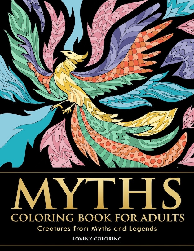 Front cover_Myths Coloring Book for Adults