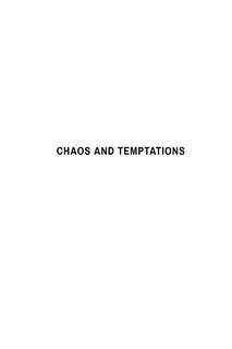 Couverture_Chaos And Temptations; A Father's Journey To Redemption