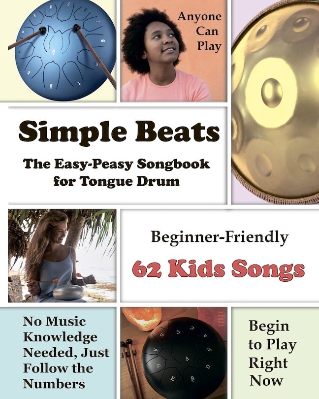 Front cover_Simple Beats the Easy-Peasy Songbook for Tongue Drum