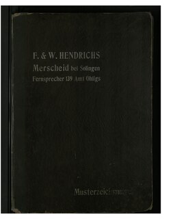 Front cover_Hendrichs drop-forged scissor blanks catalogue