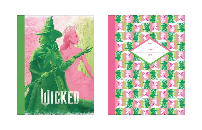 Couverture_Wicked Pink and Green Composition Notebook Set (Set of 2)