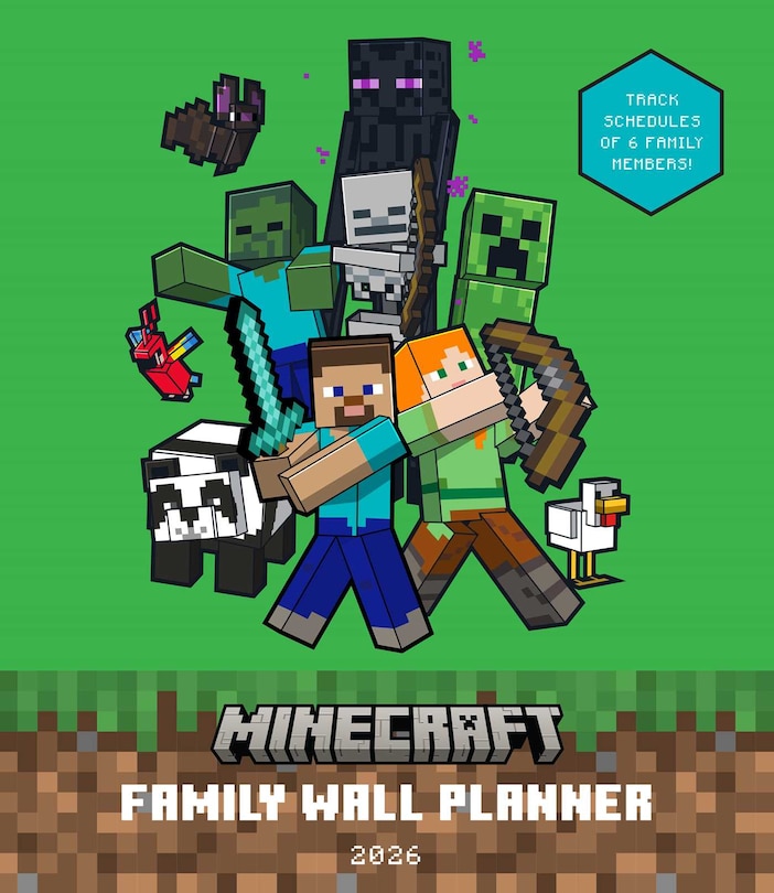 Front cover_2026 Minecraft Family Wall Planner