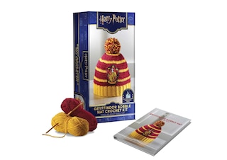 Front cover_Harry Potter: Gryffindor Pom-Pom Beanie Crochet Kit