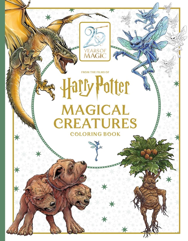 Front cover_Harry Potter: Magical Creatures Coloring Book