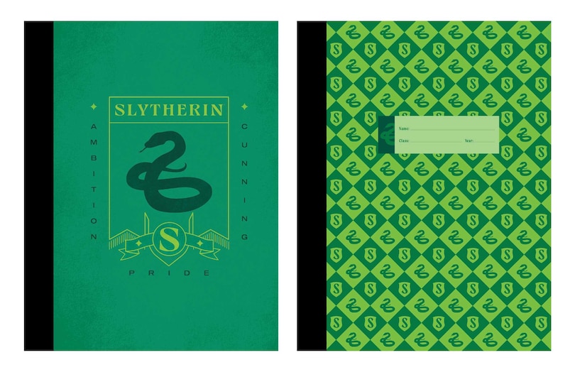 Couverture_Harry Potter: Slytherin Composition Notebook Set (Set of 2)