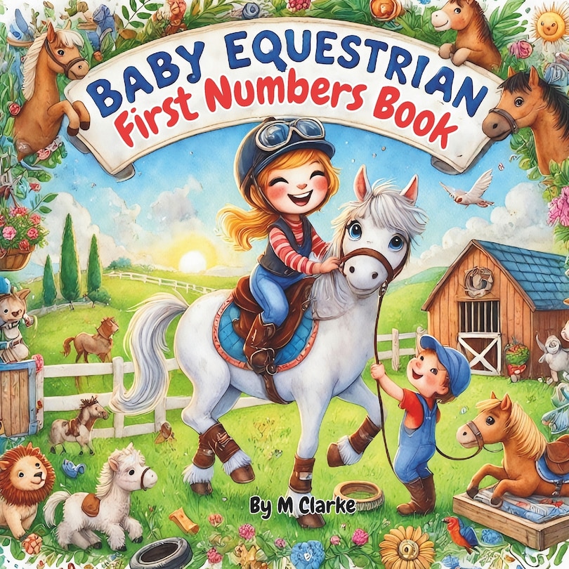 Front cover_Baby Equestrian First Numbers Book
