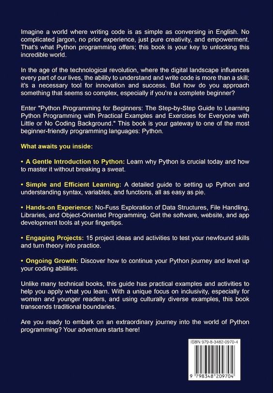 Front cover_Python Programming for Beginners