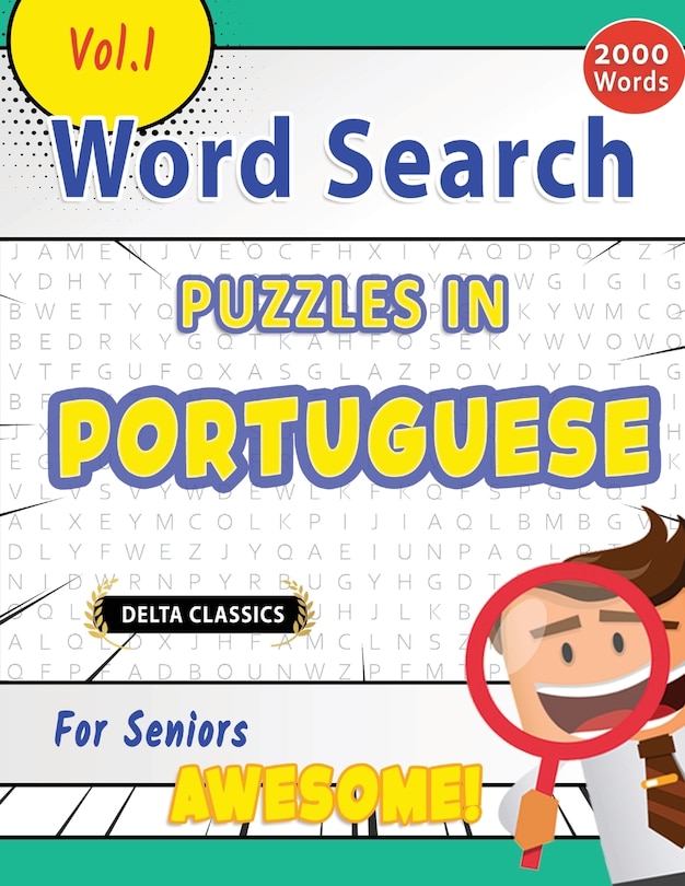 Couverture_Word Search Puzzles in Portuguese for Seniors - Awesome! Vol.1 - Delta Classics