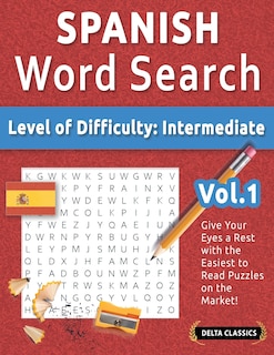 Front cover_Spanish Word Search - Level of Difficulty
