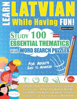 Couverture_Learn Latvian While Having Fun! - For Adults