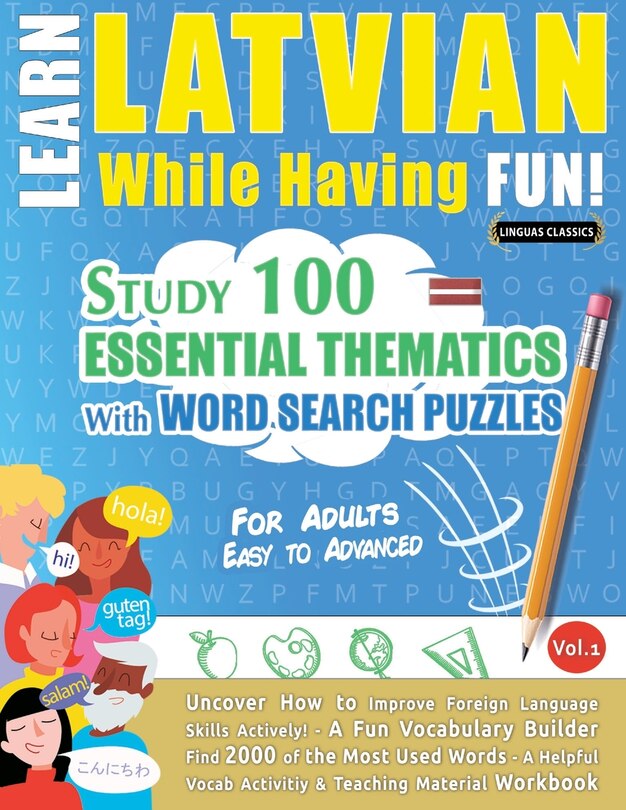 Couverture_Learn Latvian While Having Fun! - For Adults